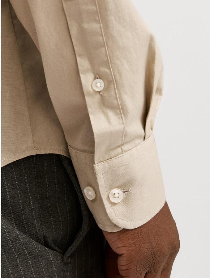 Jack & Jones Overhemd met lange mouwen JPRBLAJAXON met stretch en stijlvolle kraag effen slim fit web overhemdkraag ademend - Foto 3