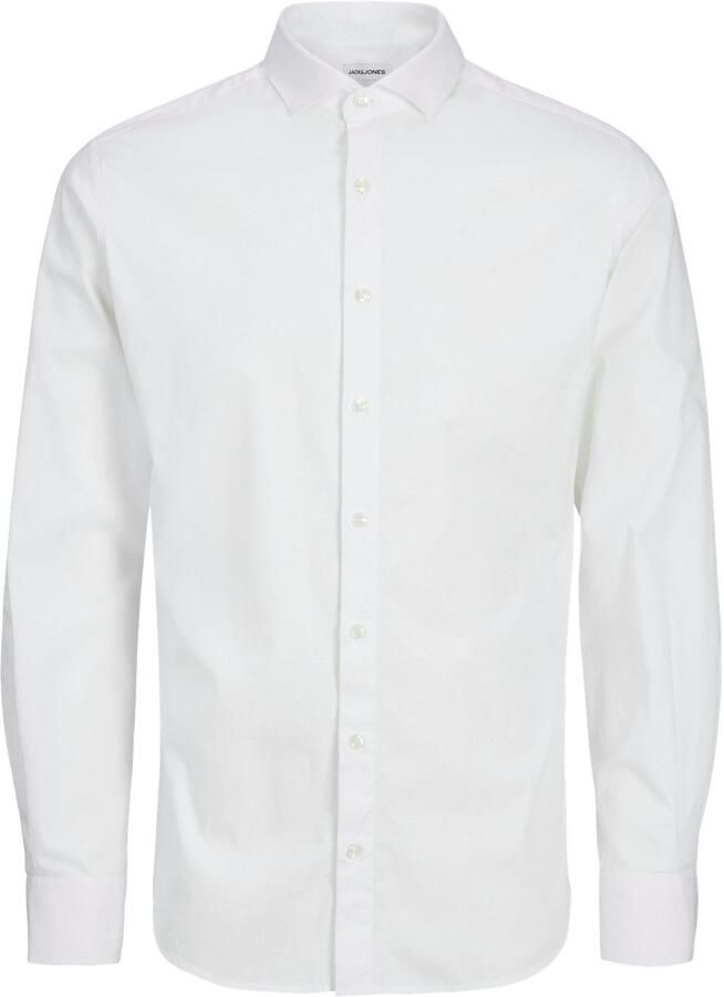 Jack & Jones Overhemd met lange mouwen JPRBLAJAXON met stretch en stijlvolle kraag effen slim fit web overhemdkraag ademend