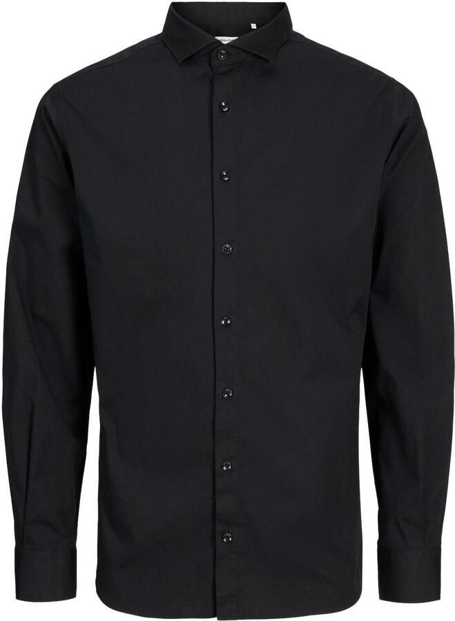 Jack & Jones Overhemd met lange mouwen JPRBLAJAXON met stretch en stijlvolle kraag effen slim fit web overhemdkraag ademend