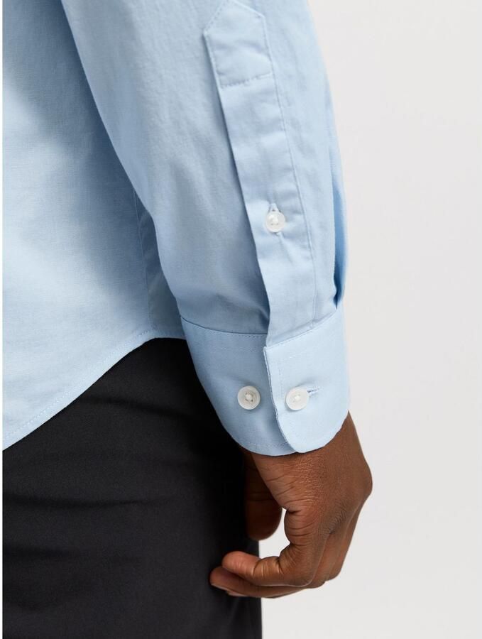 Jack & Jones Overhemd met lange mouwen JPRBLAJAXON met stretch en stijlvolle kraag effen slim fit web overhemdkraag ademend - Foto 3