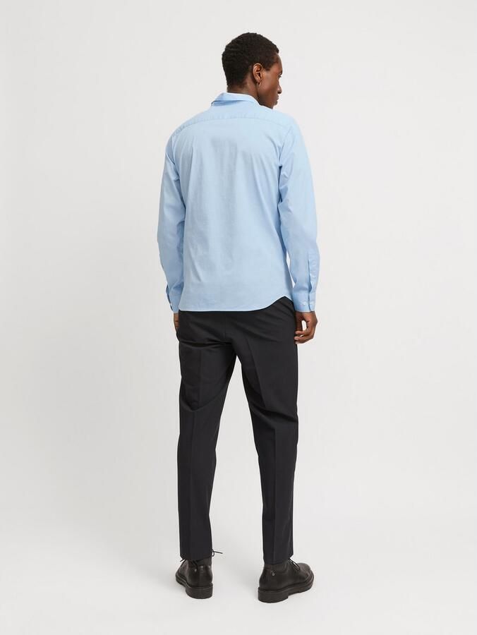Jack & Jones Overhemd met lange mouwen JPRBLAJAXON met stretch en stijlvolle kraag effen slim fit web overhemdkraag ademend - Foto 5