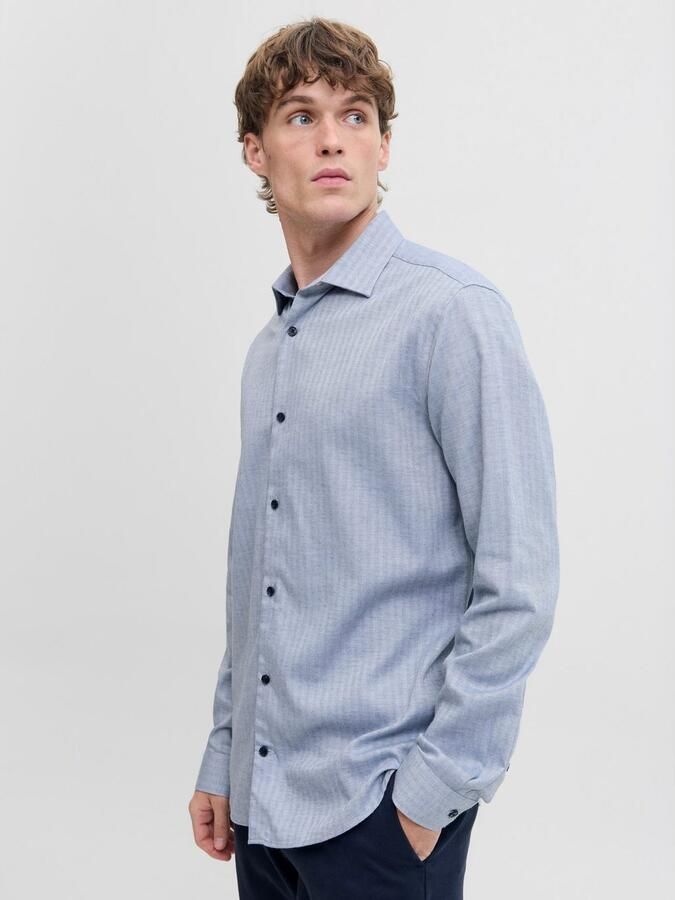 Jack & Jones Overhemd met lange mouwen JPRBLAPARKER MELANGE L S SHIRT BF - Foto 4