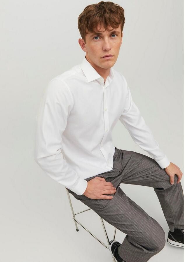 Jack & Jones Overhemd met lange mouwen JPRBLAPARKER Slim Fit overhemd ademend ideaal voor dagelijks gebruik - Foto 4