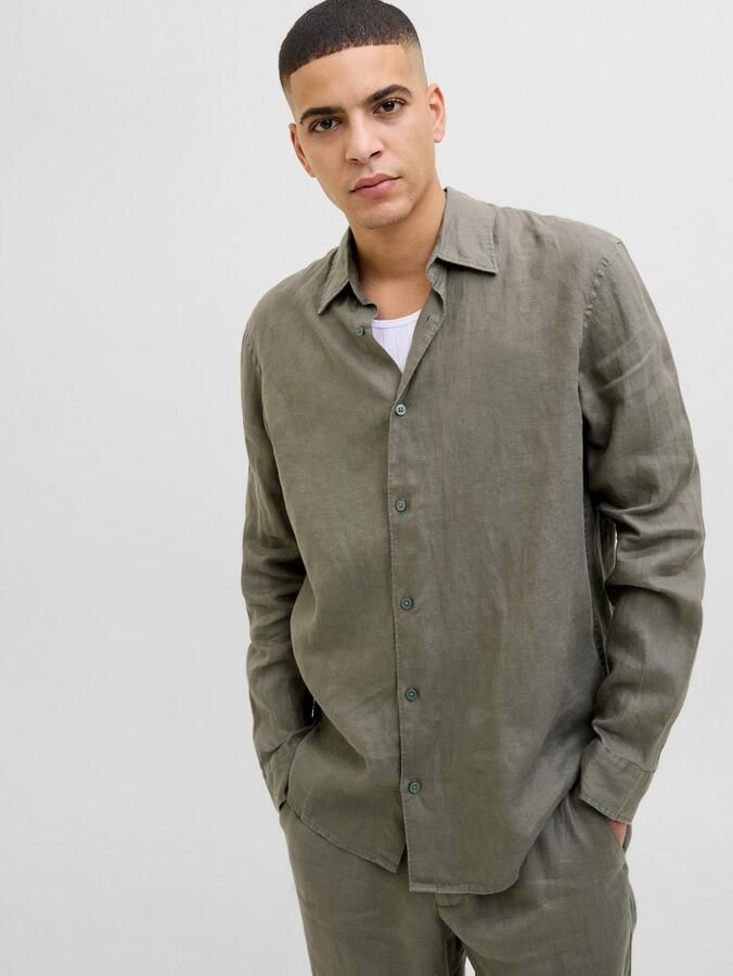 Jack & Jones Overhemd met lange mouwen JPRCCLAWRENCE LINEN L S SHIRT SN - Foto 5