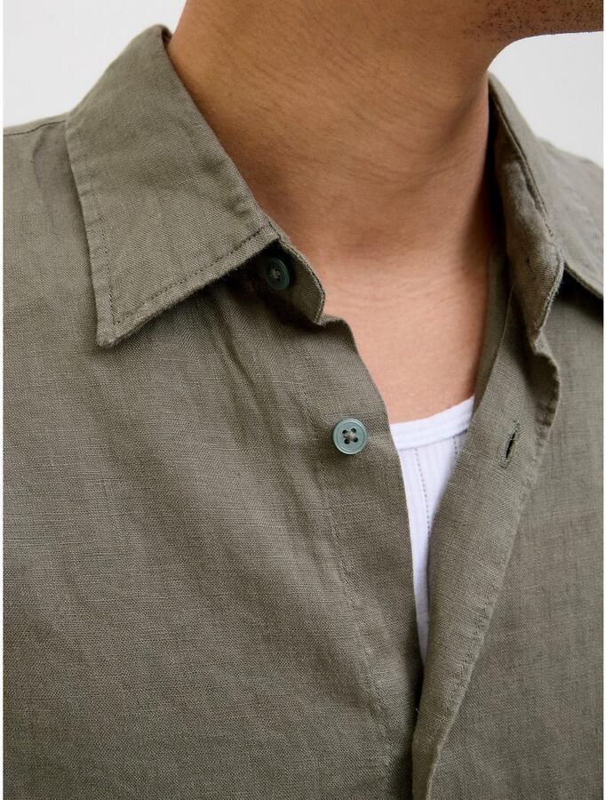 Jack & Jones Overhemd met lange mouwen JPRCCLAWRENCE LINEN L S SHIRT SN