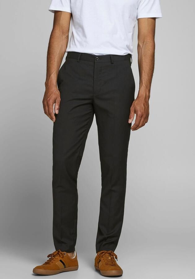Jack & jones Franco Slim Fit Suit Broek met Zakken en Riemlussen Black Heren - Foto 6