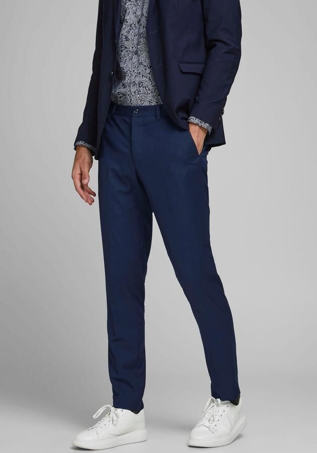 Jack & jones Franco Slim Fit Pantalon met Zakken en Riemlussen Blue Heren - Foto 7