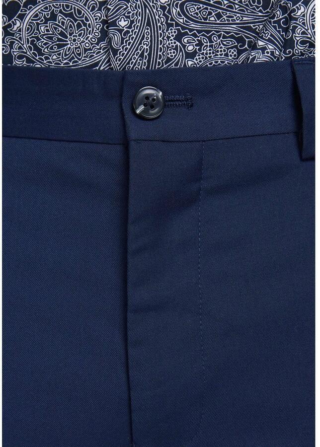 Jack & jones Franco Slim Fit Pantalon met Zakken en Riemlussen Blue Heren