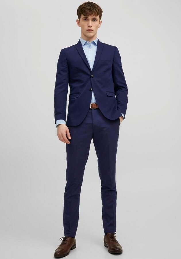 Jack & jones Franco Slim Fit Pantalon met Zakken en Riemlussen Blue Heren - Foto 6
