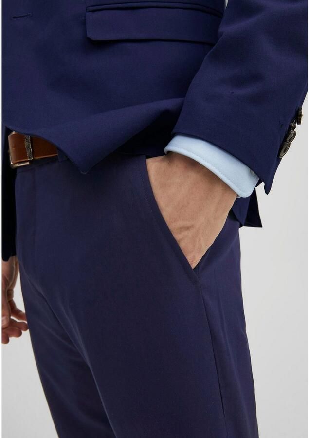 Jack & jones Franco Slim Fit Pantalon met Zakken en Riemlussen Blue Heren - Foto 2