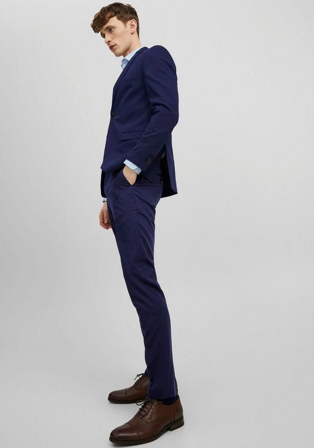 Jack & jones Franco Slim Fit Pantalon met Zakken en Riemlussen Blue Heren - Foto 3