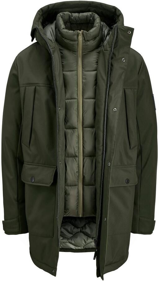 Jack & jones Finn Softshell Parka Winterjas Heren - Foto 7