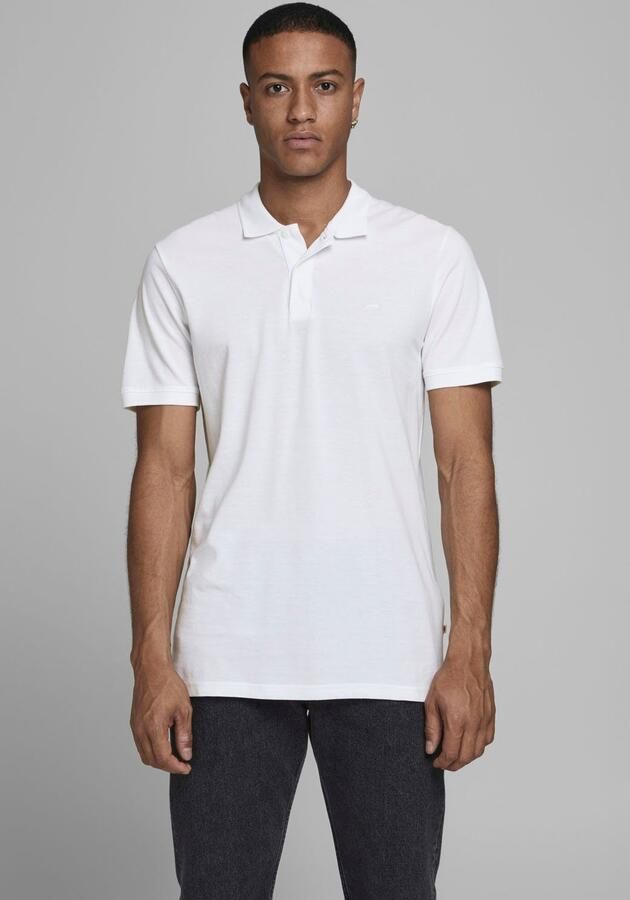 Jack & jones Witte Katoenen Polo Shirt Lente Zomer Collectie White Heren - Foto 10