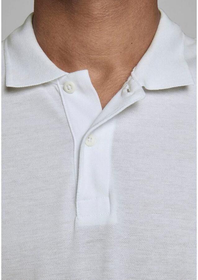 Jack & jones Witte Katoenen Polo Shirt Lente Zomer Collectie White Heren - Foto 5
