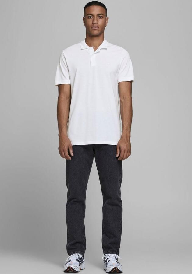 Jack & jones Witte Katoenen Polo Shirt Lente Zomer Collectie White Heren - Foto 9