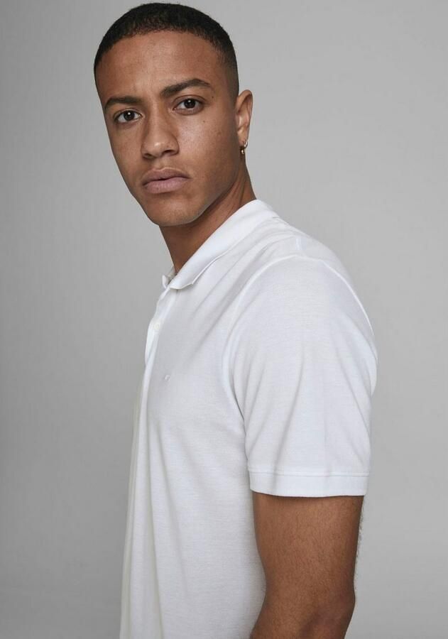 Jack & jones Witte Katoenen Polo Shirt Lente Zomer Collectie White Heren - Foto 7