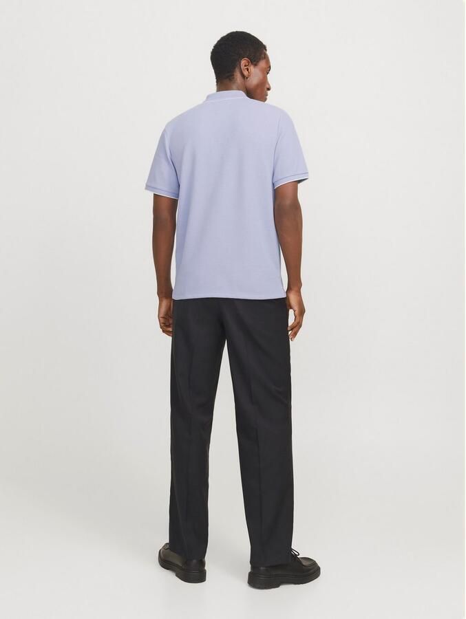 JACK & JONES ESSENTIALS regular polo met textuur lavendel - Foto 7