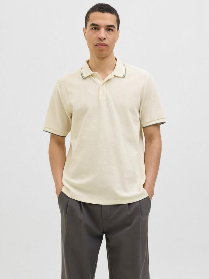 Jack & jones Regular fit poloshirt met structuurmotief model 'AUSTIN' - Foto 4
