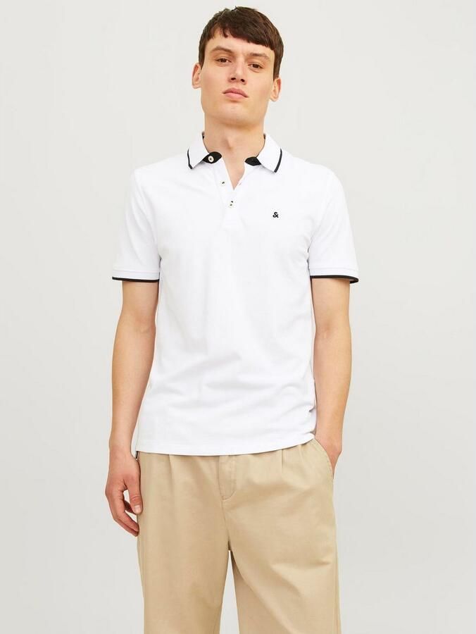 Jack & Jones Poloshirt JJEPAULOS in duopack met logoborduring en comfort effen met kleuraccent modieus smal katoen polokraag (2-delig Set van 2) - Foto 10