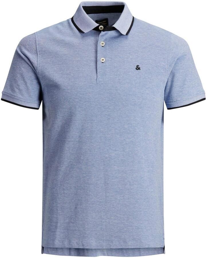 Jack & Jones Poloshirt JJEPAULOS in duopack met logoborduring en comfort effen met kleuraccent modieus smal katoen polokraag (2-delig Set van 2) - Foto 2