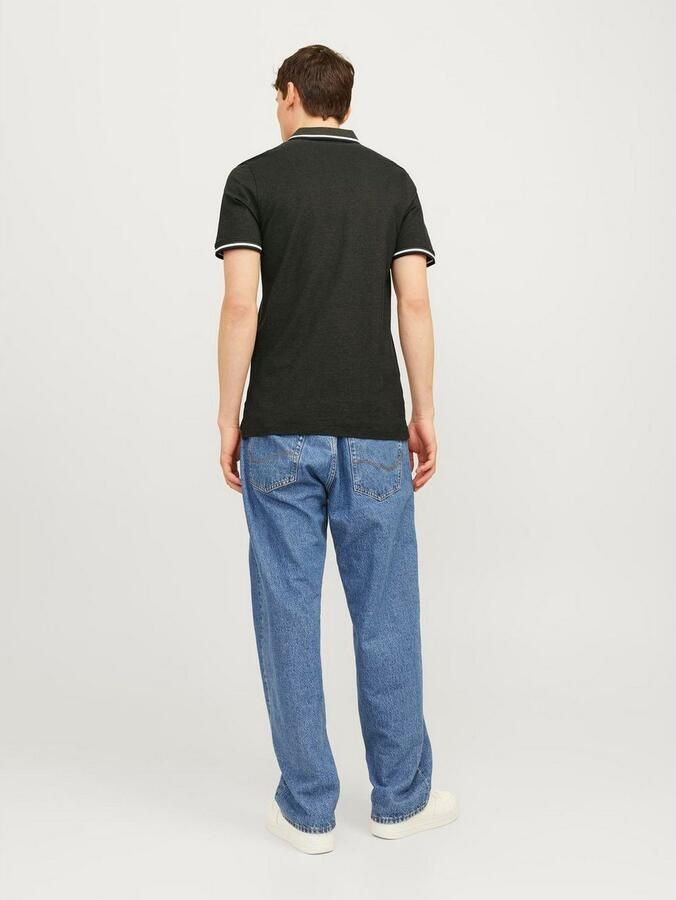 Jack & Jones Poloshirt JJEPAULOS in duopack met logoborduring en comfort effen met kleuraccent modieus smal katoen polokraag (2-delig Set van 2) - Foto 6