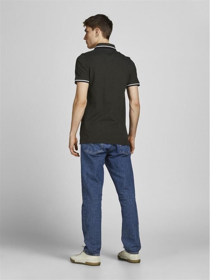 Jack & Jones Poloshirt JJEPAULOS in duopack met logoborduring en comfort effen met kleuraccent modieus smal katoen polokraag (2-delig Set van 2) - Foto 7