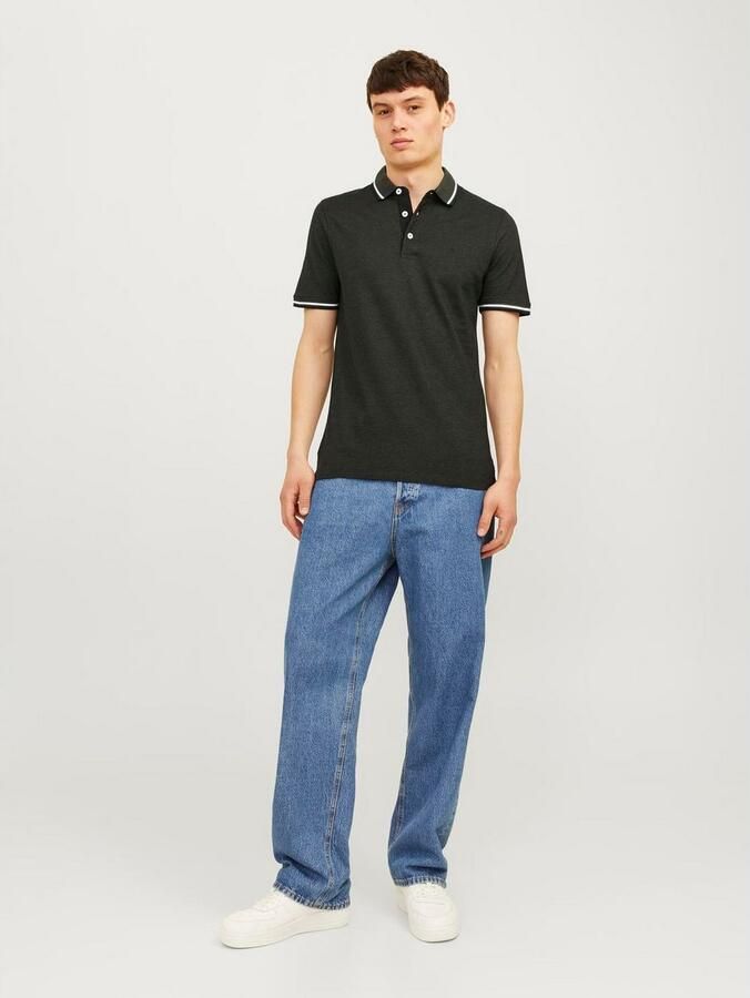 Jack & Jones Poloshirt JJEPAULOS in duopack met logoborduring en comfort effen met kleuraccent modieus smal katoen polokraag (2-delig Set van 2) - Foto 8