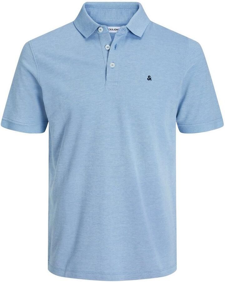 JACK & JONES ESSENTIALS slim fit polo JJEPAULOS blauw