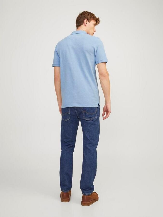 JACK & JONES ESSENTIALS slim fit polo JJEPAULOS blauw - Foto 6
