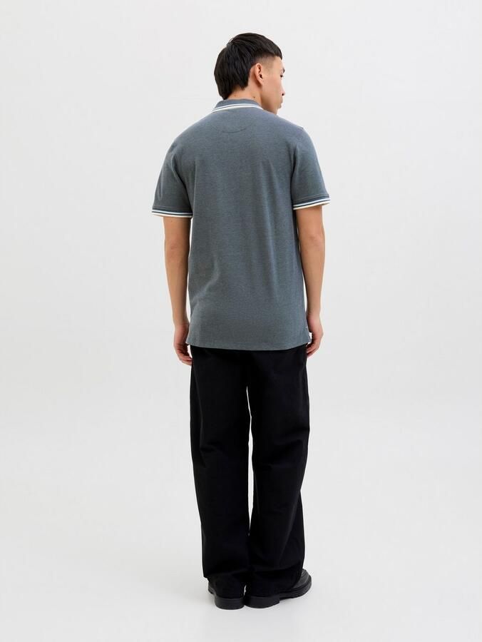 JACK & JONES ESSENTIALS slim fit polo JJEPAULOS grijs - Foto 6