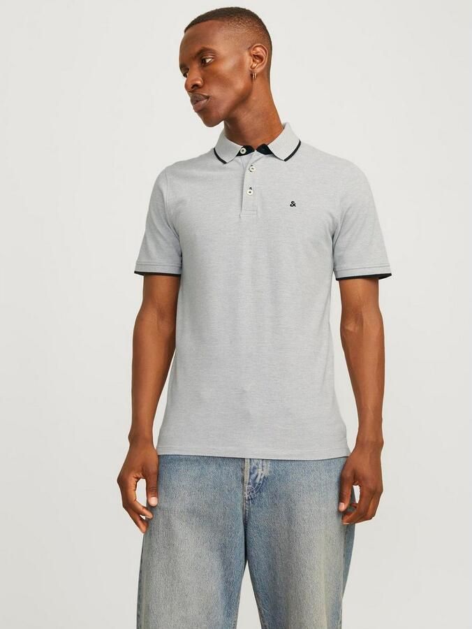 Jack & Jones Poloshirt JJEPAULOS Slim Fit sportief-elegant met borduursel en knoopsluiting (set 2-delig) - Foto 6