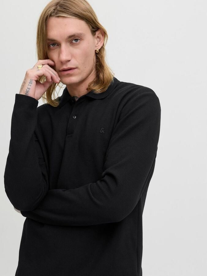 Jack & jones Regular fit poloshirt met structuurmotief model 'AUSTIN' - Foto 3