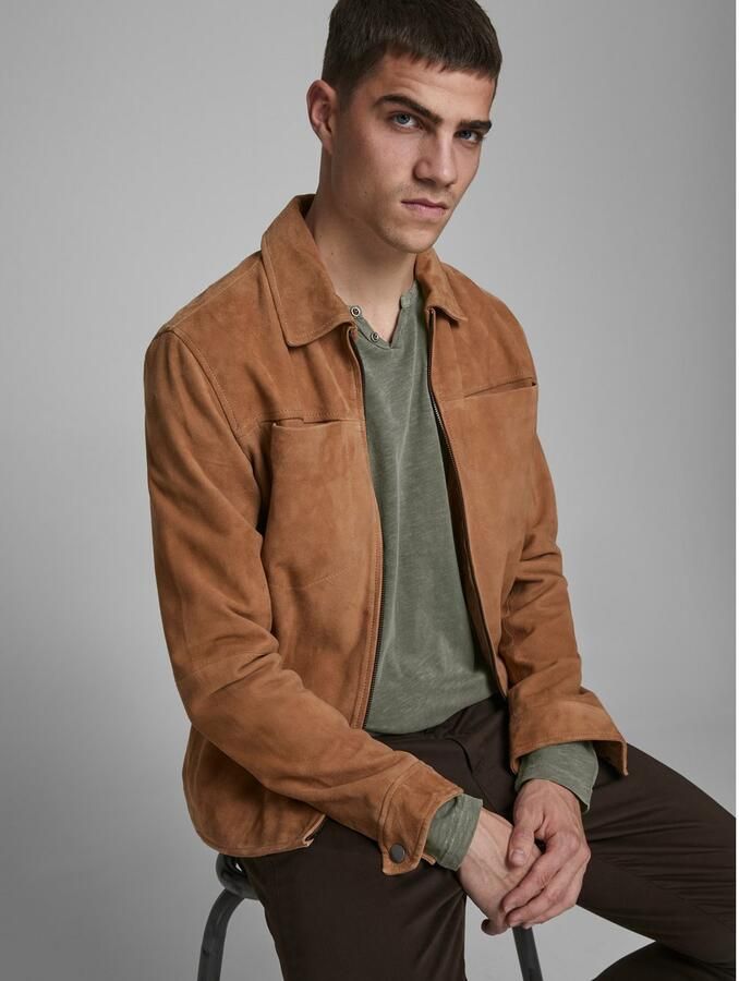 Jack & Jones Poloshirt met lange mouwen JJESPLIT NECK TEE LS NOOS - Foto 4