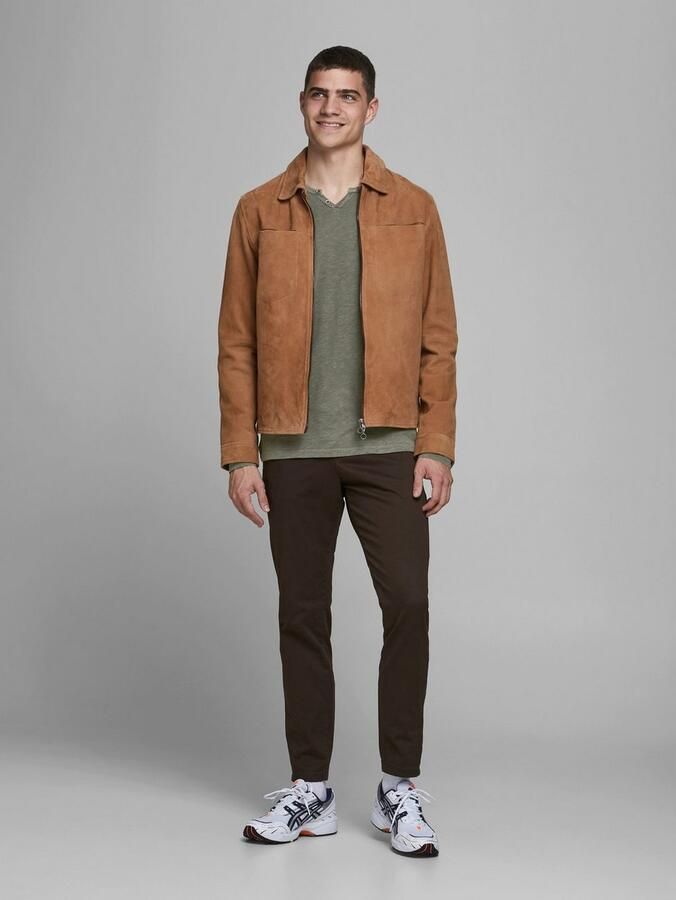 Jack & Jones Poloshirt met lange mouwen JJESPLIT NECK TEE LS NOOS - Foto 5