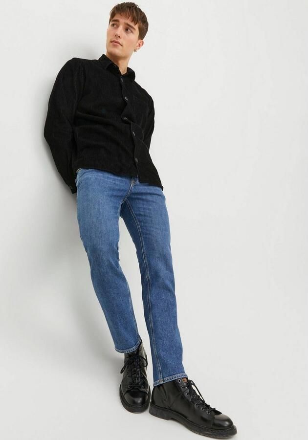 Jack & Jones Regular fit jeans JJICLARK in used-look stretchcomfort en lage taille - Foto 5