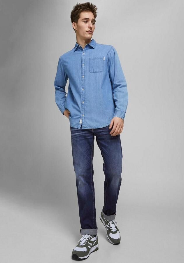 Jack & Jones Regular fit jeans JJICLARK met used-look en stretch voor dagelijks gebruik - Foto 20