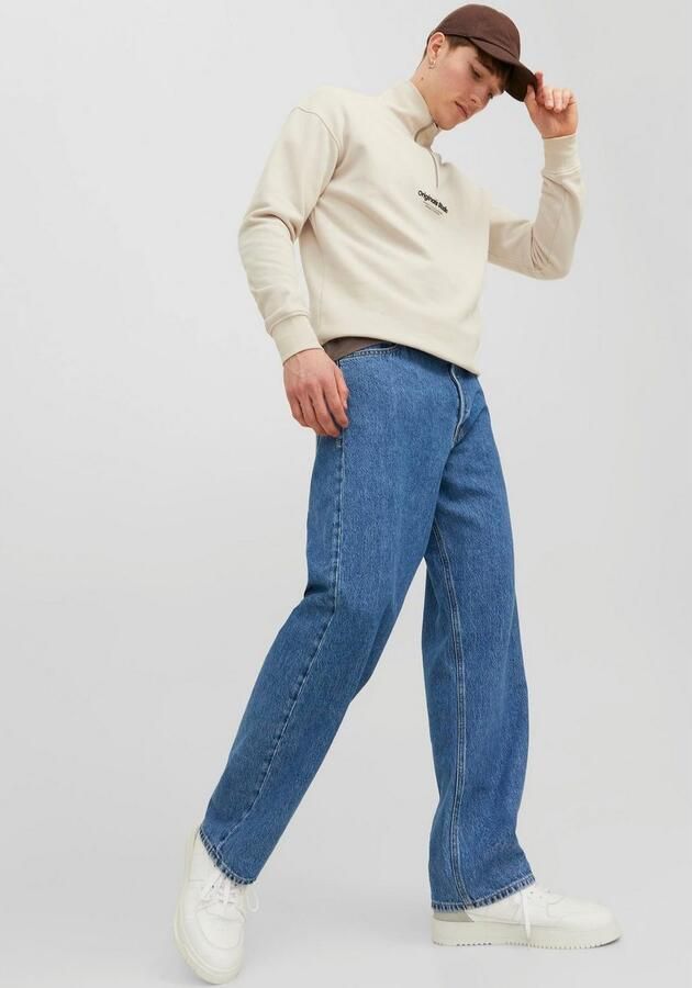 JACK & JONES JEANS INTELLIGENCE JJIALEX JJORIGINAL baggy fit jeans blue denim - Foto 7