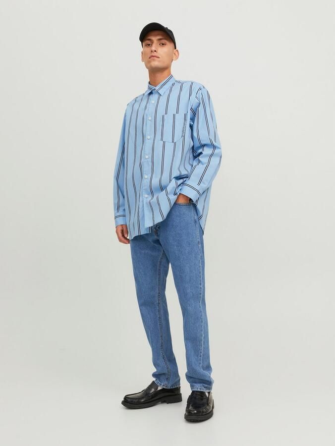 JACK & JONES JEANS INTELLIGENCE JJICHRIS JJORIGINAL relaxed loose fit jeans blue denim - Foto 4