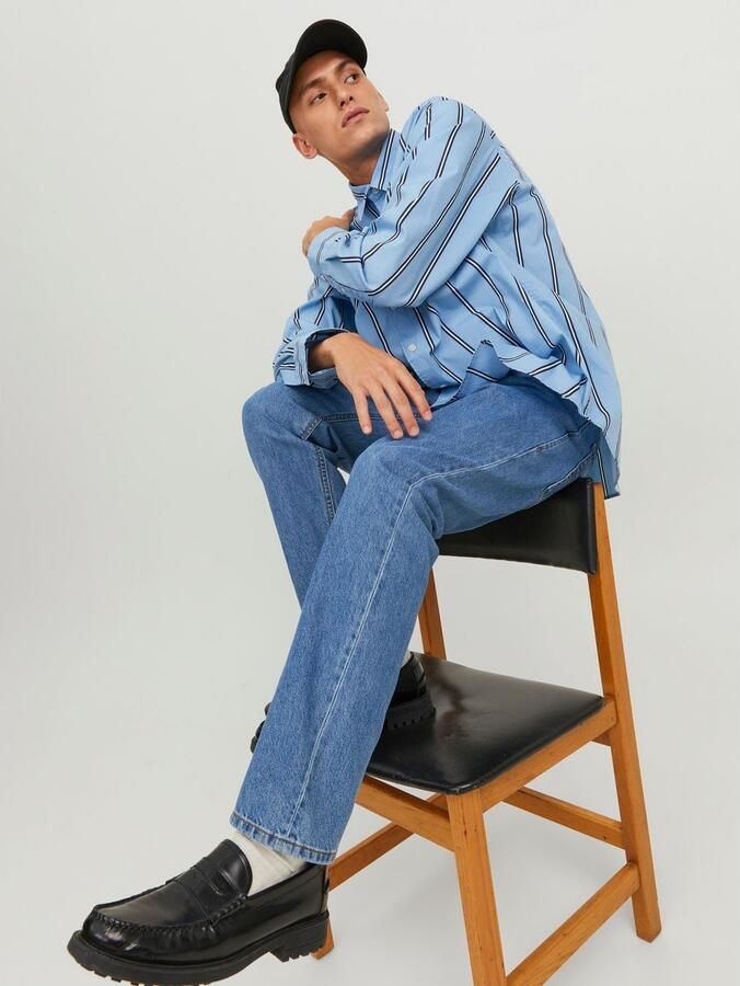 JACK & JONES JEANS INTELLIGENCE JJICHRIS JJORIGINAL relaxed loose fit jeans blue denim - Foto 5