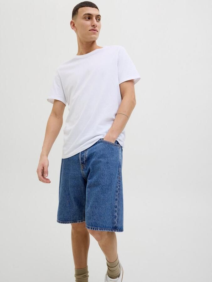 JACK & JONES JEANS INTELLIGENCE loose denim short medium blue denim - Foto 3