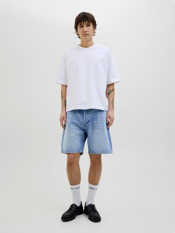 JACK & JONES JEANS INTELLIGENCE loose denim short light blue denim - Foto 6