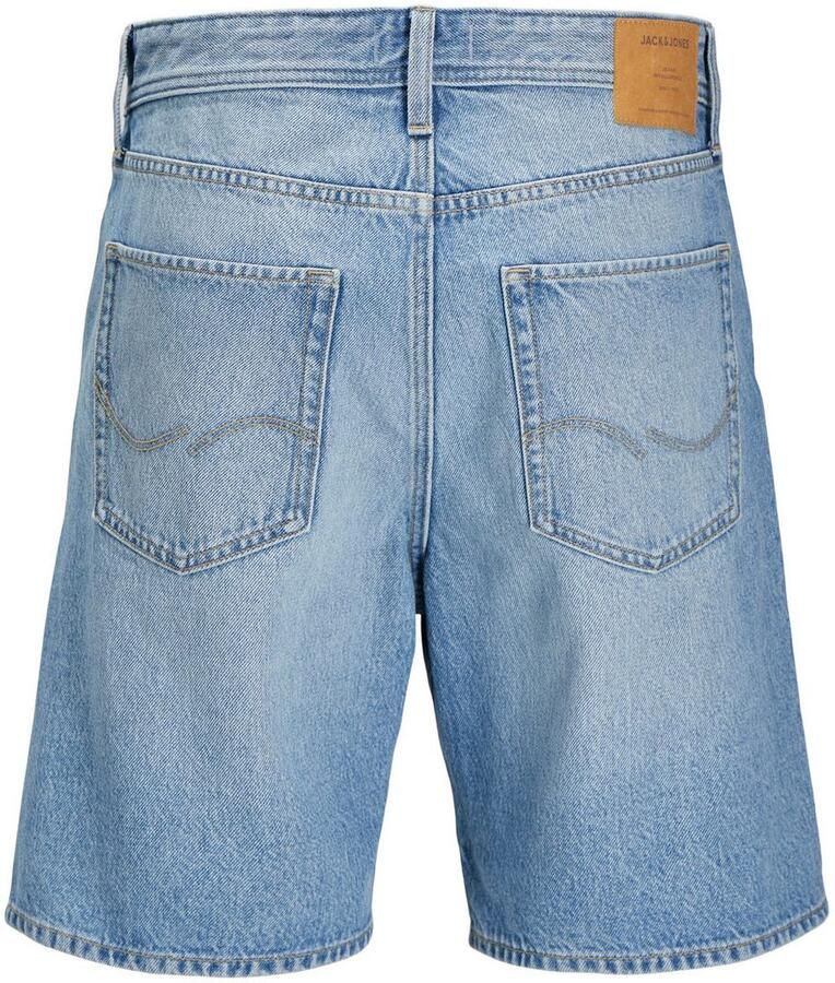 JACK & JONES JEANS INTELLIGENCE loose denim short light blue denim