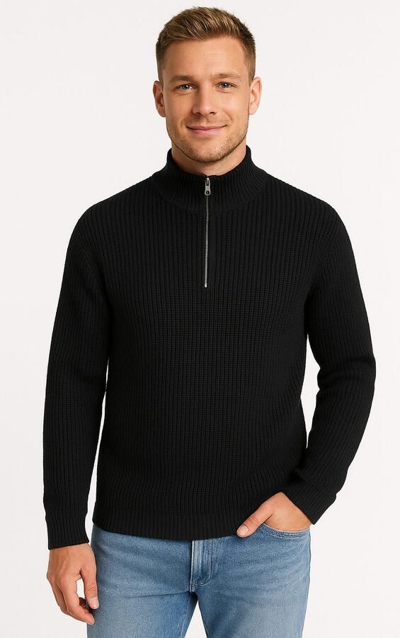 Jack & jones Gebreide pullover met ritssluiting model 'KAITO' - Foto 7