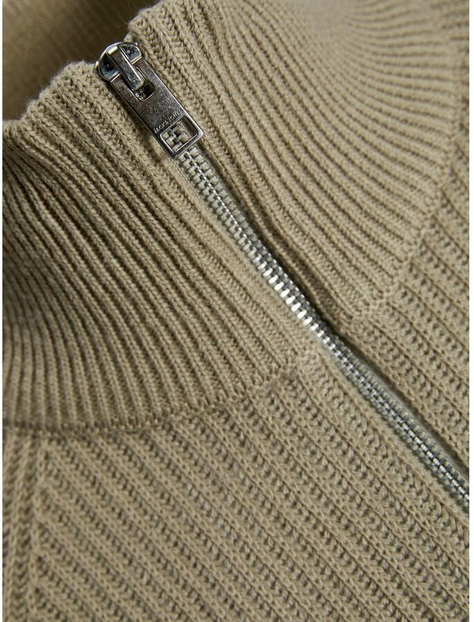 Jack & Jones Schipperstrui JJPANNEL KNIT HALF ZIP AW25