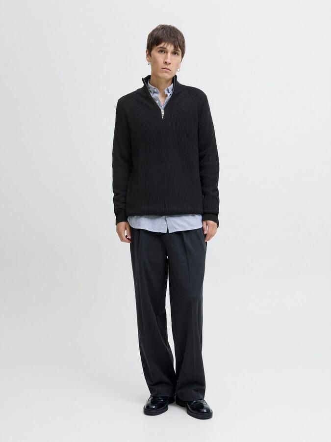 Jack & Jones Schipperstrui JJPANNEL KNIT HALF ZIP AW25 - Foto 6