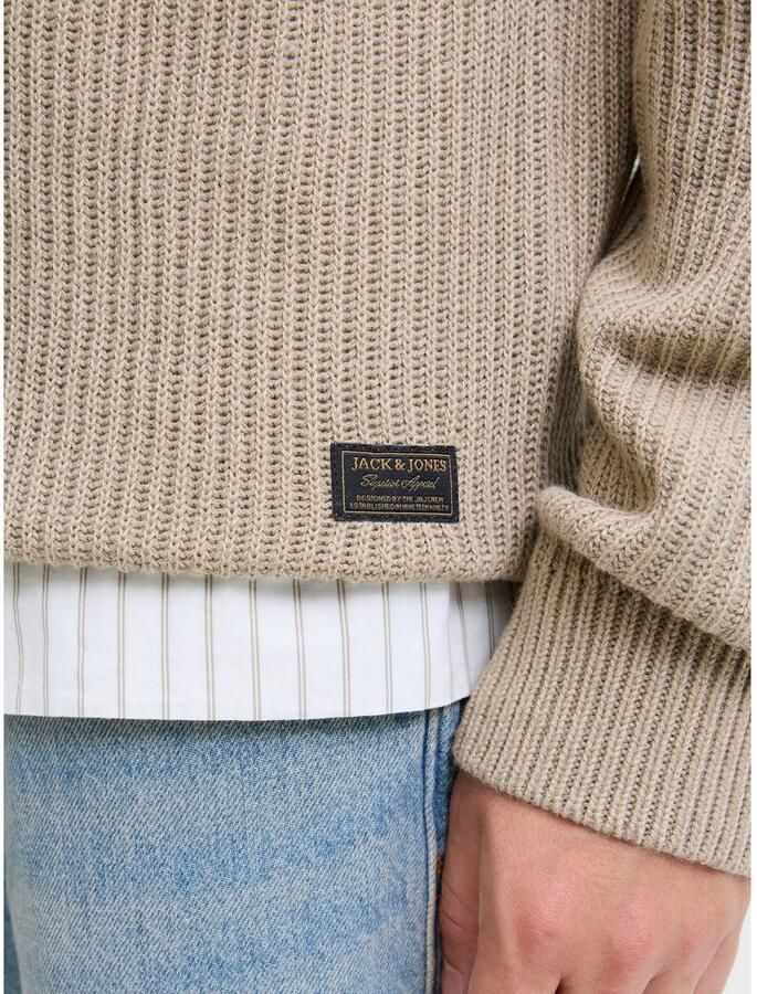 Jack & Jones Schipperstrui JJPANNEL KNIT HALF ZIP AW25 - Foto 2