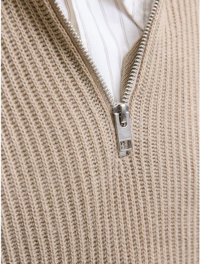 Jack & Jones Schipperstrui JJPANNEL KNIT HALF ZIP AW25 - Foto 5
