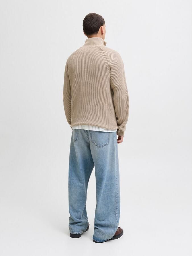 Jack & Jones Schipperstrui JJPANNEL KNIT HALF ZIP AW25 - Foto 10