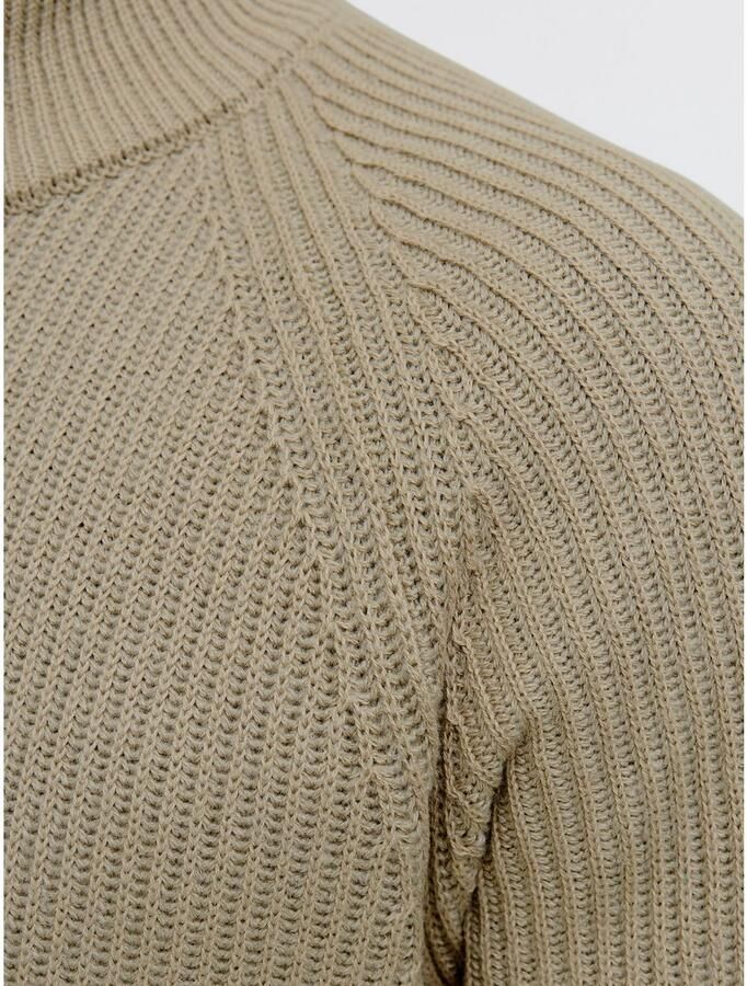 Jack & Jones Schipperstrui JJPANNEL KNIT HALF ZIP AW25 - Foto 4