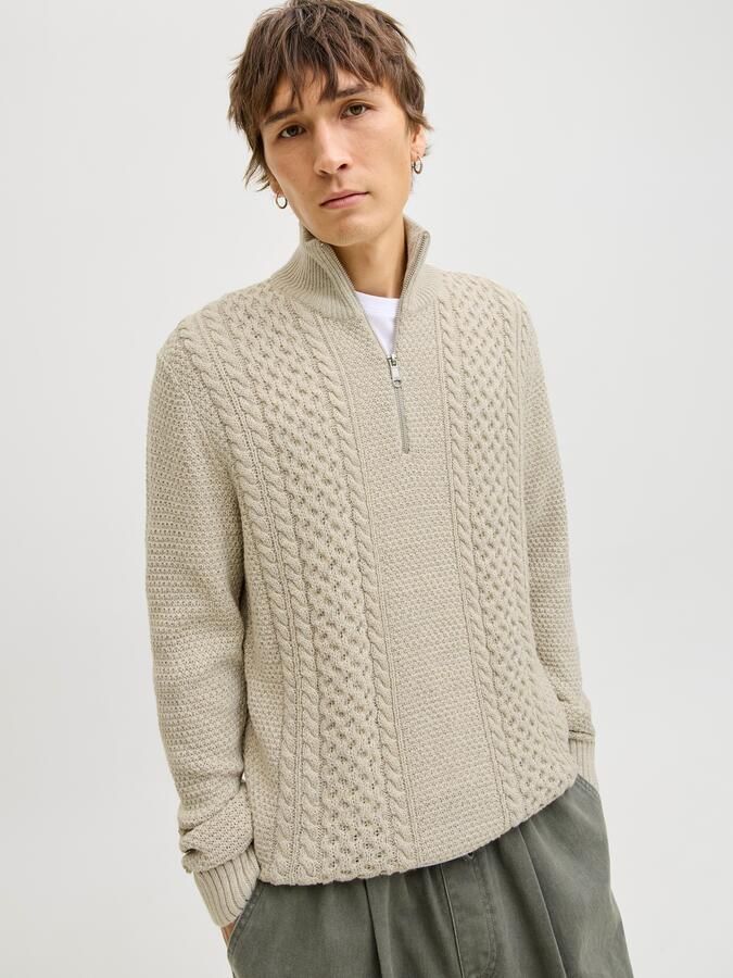 Jack & Jones Schipperstrui JJPAUL KNIT HALF ZIP - Foto 7
